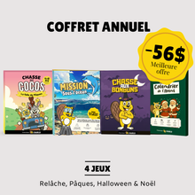 Charger l'image dans la galerie, Coffret annuel (4 jeux) - Relâche, Pâques, Halloween, Noël