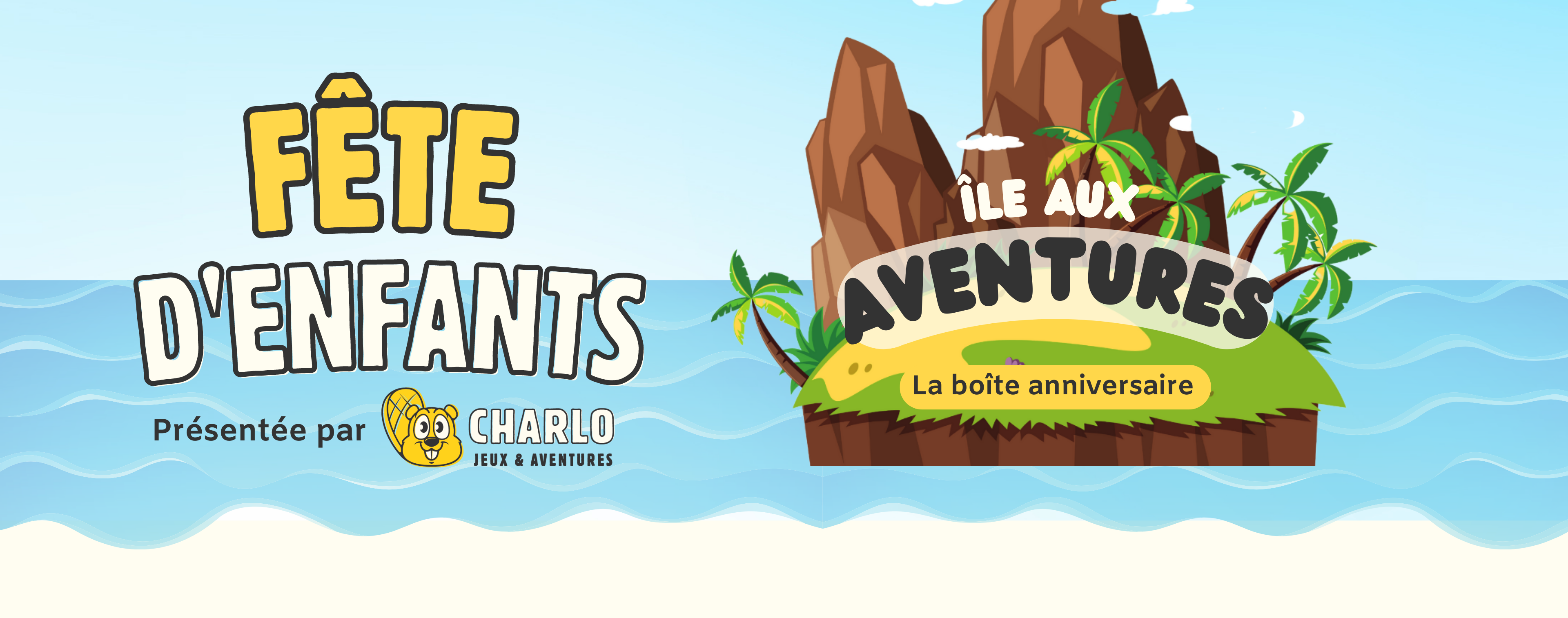 Fête d'enfants boîte anniversaire | Charlojeu