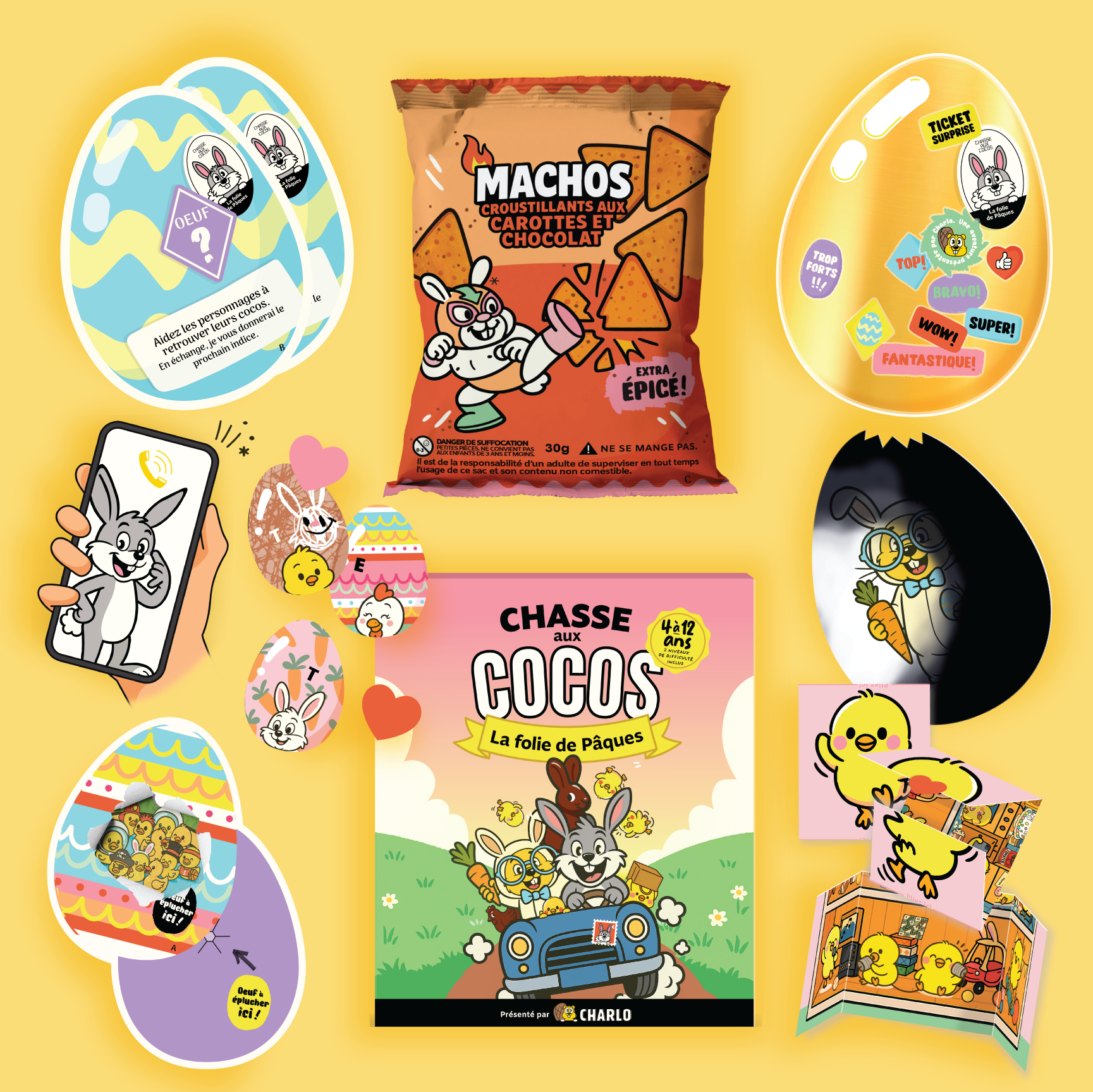 Chasse aux cocos - La folie de Pâques